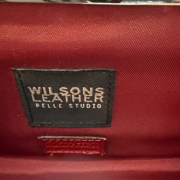 Vintage Pelle Studio Wilsons Genuine Red Leather Organizer Wallet Clutch - Picture 7 of 7